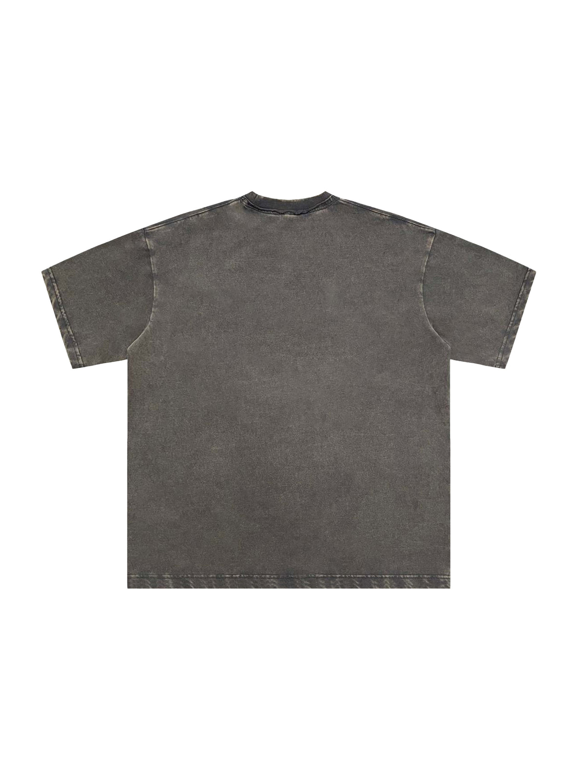 Snow Washed Raw-Edge Neckline T-Shirt source image 22