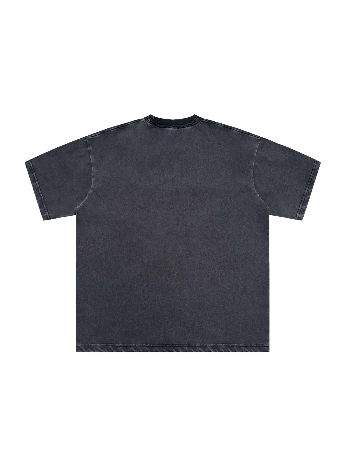 Snow Washed Raw-Edge Neckline T-Shirt source image 26