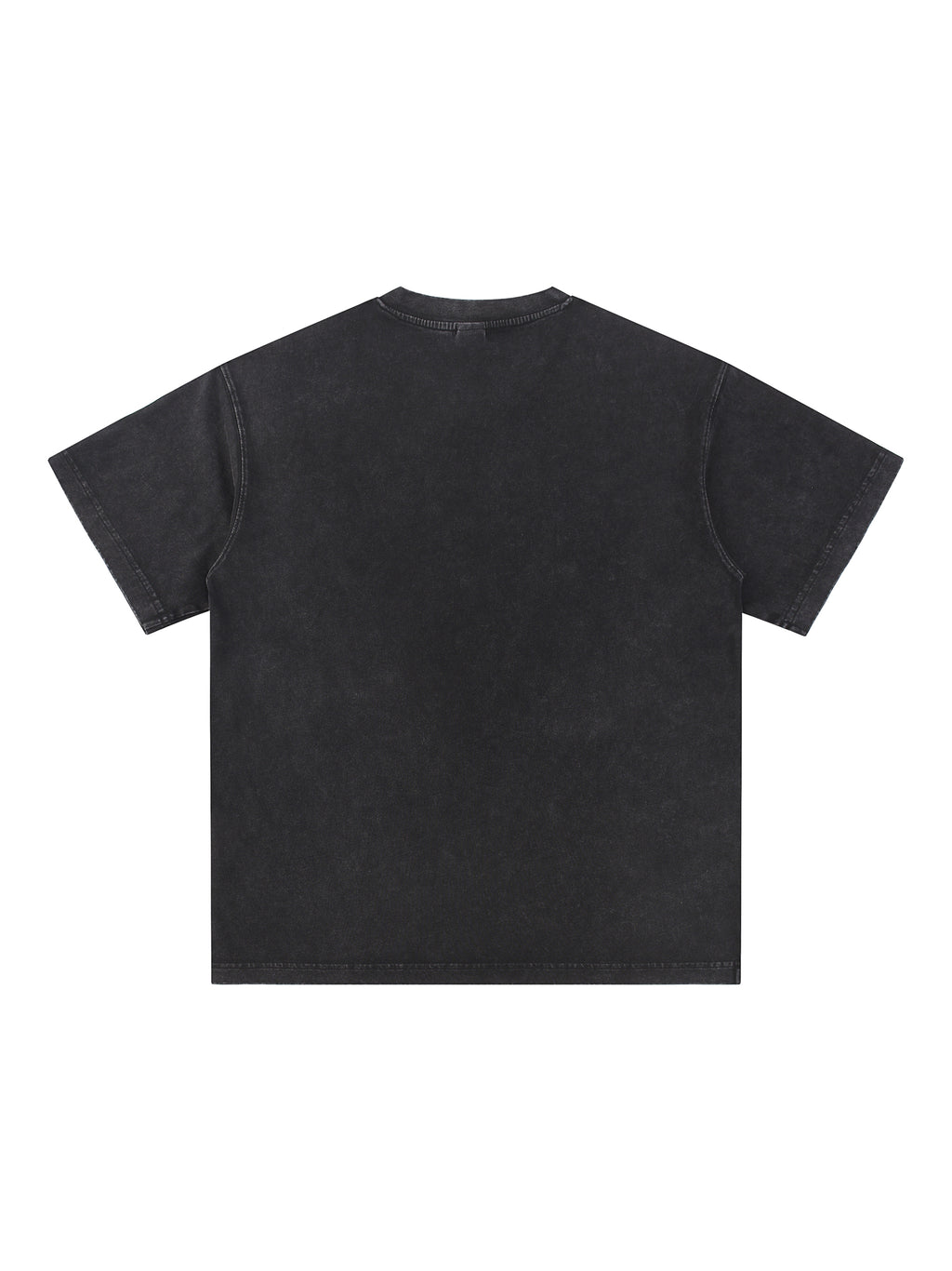 Snow Washed V-Neck Cotton T-Shirt source image 10