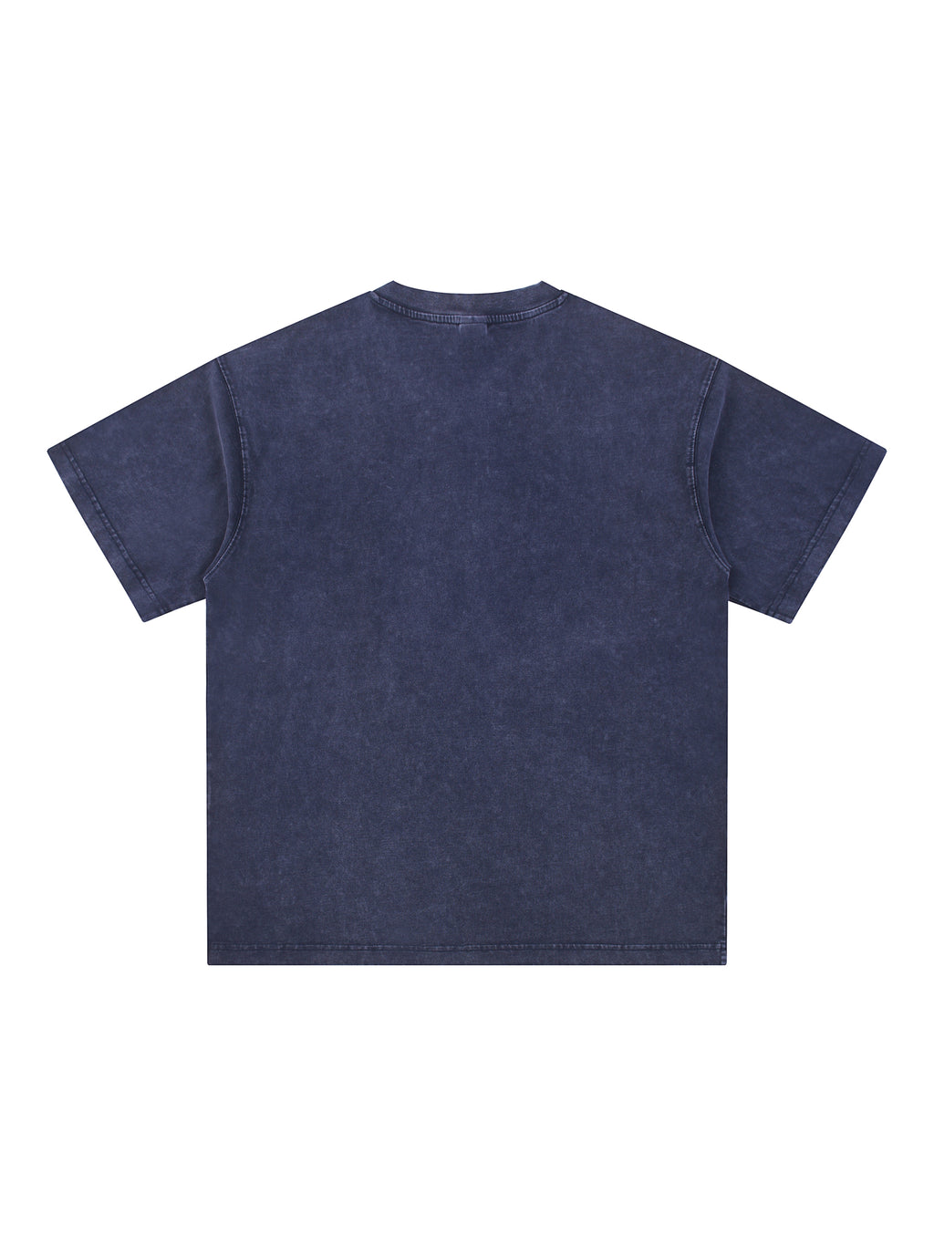 Snow Washed V-Neck Cotton T-Shirt source image 2