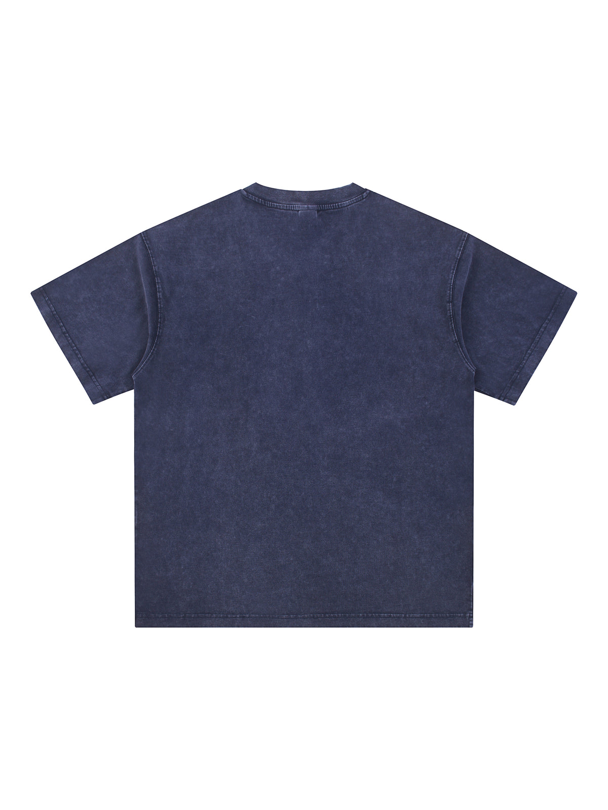 Snow Washed V-Neck Cotton T-Shirt source image 2