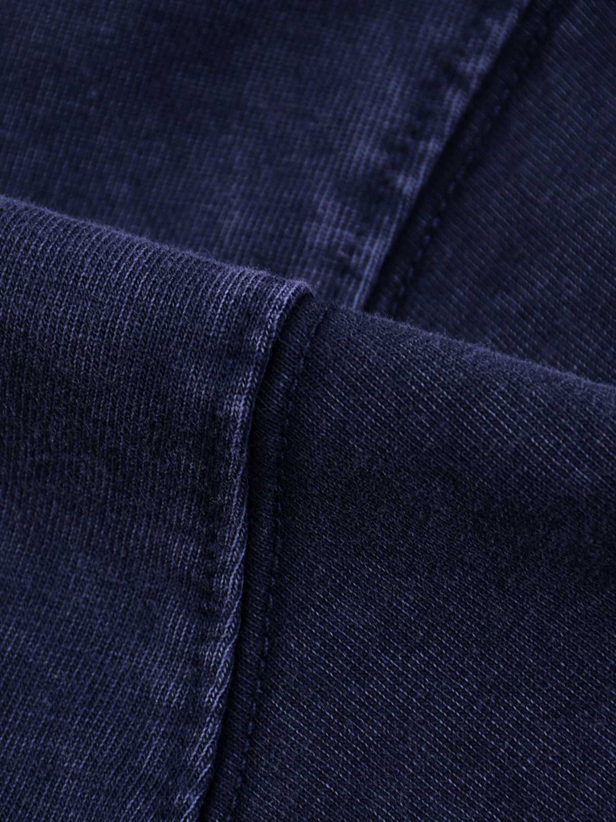 Snow Washed V-Neck Cotton T-Shirt source image 6