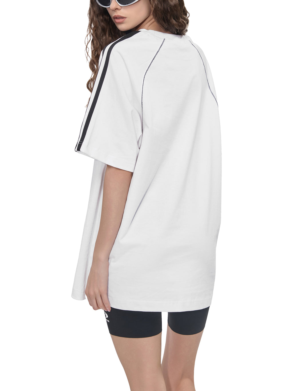 Striped Contrast Stitch T-Shirt