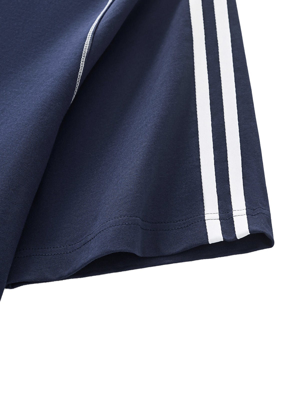Striped Contrast Stitch T-Shirt