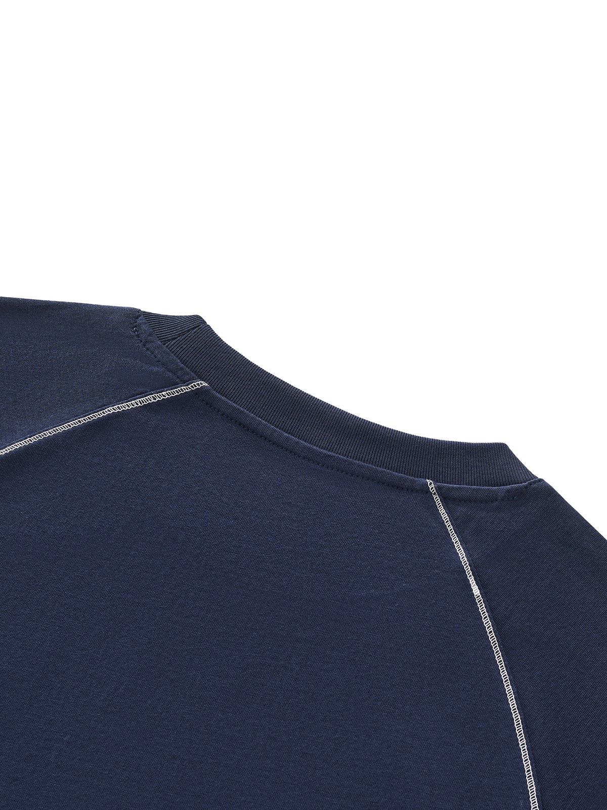 Striped Contrast Stitch T-Shirt
