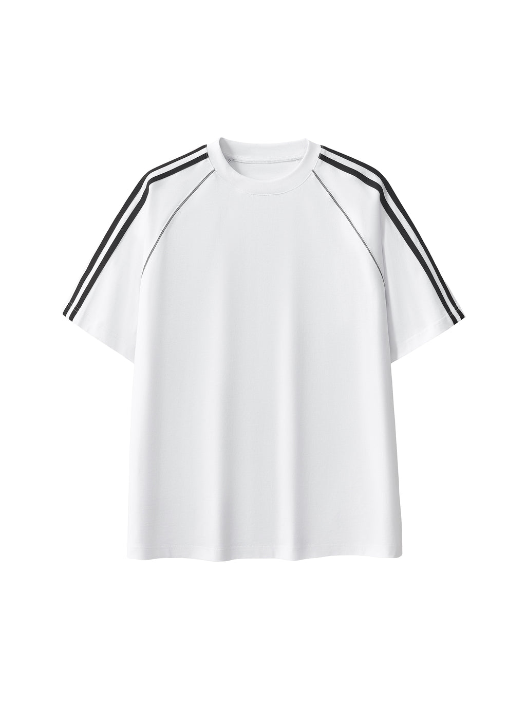 Striped Contrast Stitch T-Shirt