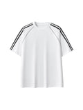 Striped Contrast Stitch T-Shirt