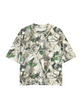 Unisex Tree Camo Boxy T-Shirt front product view