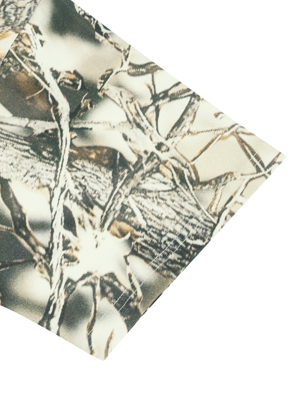 Unisex Tree Camo Boxy T-Shirt fabric detail