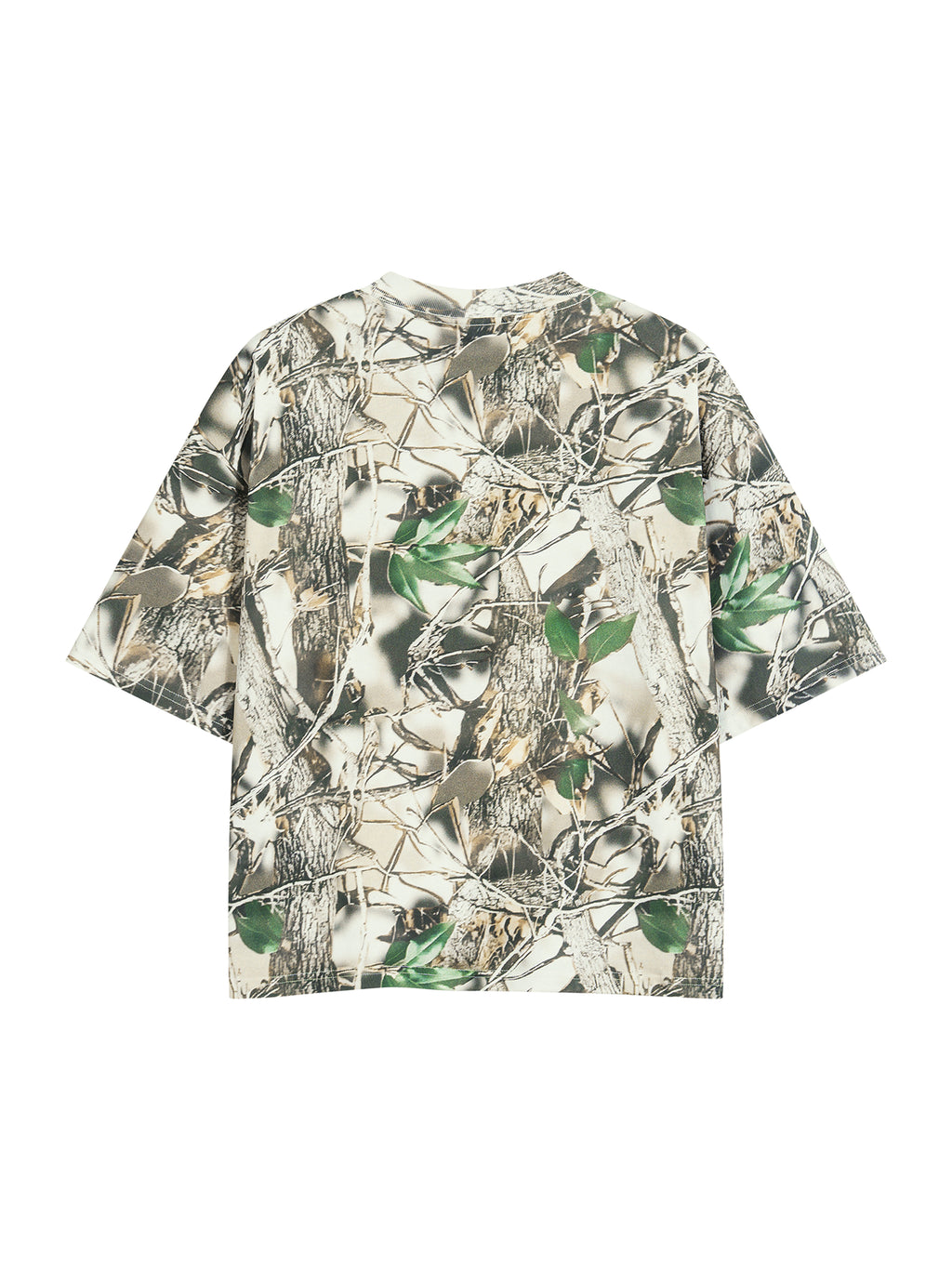 Unisex Tree Camo Boxy T-Shirt back product view