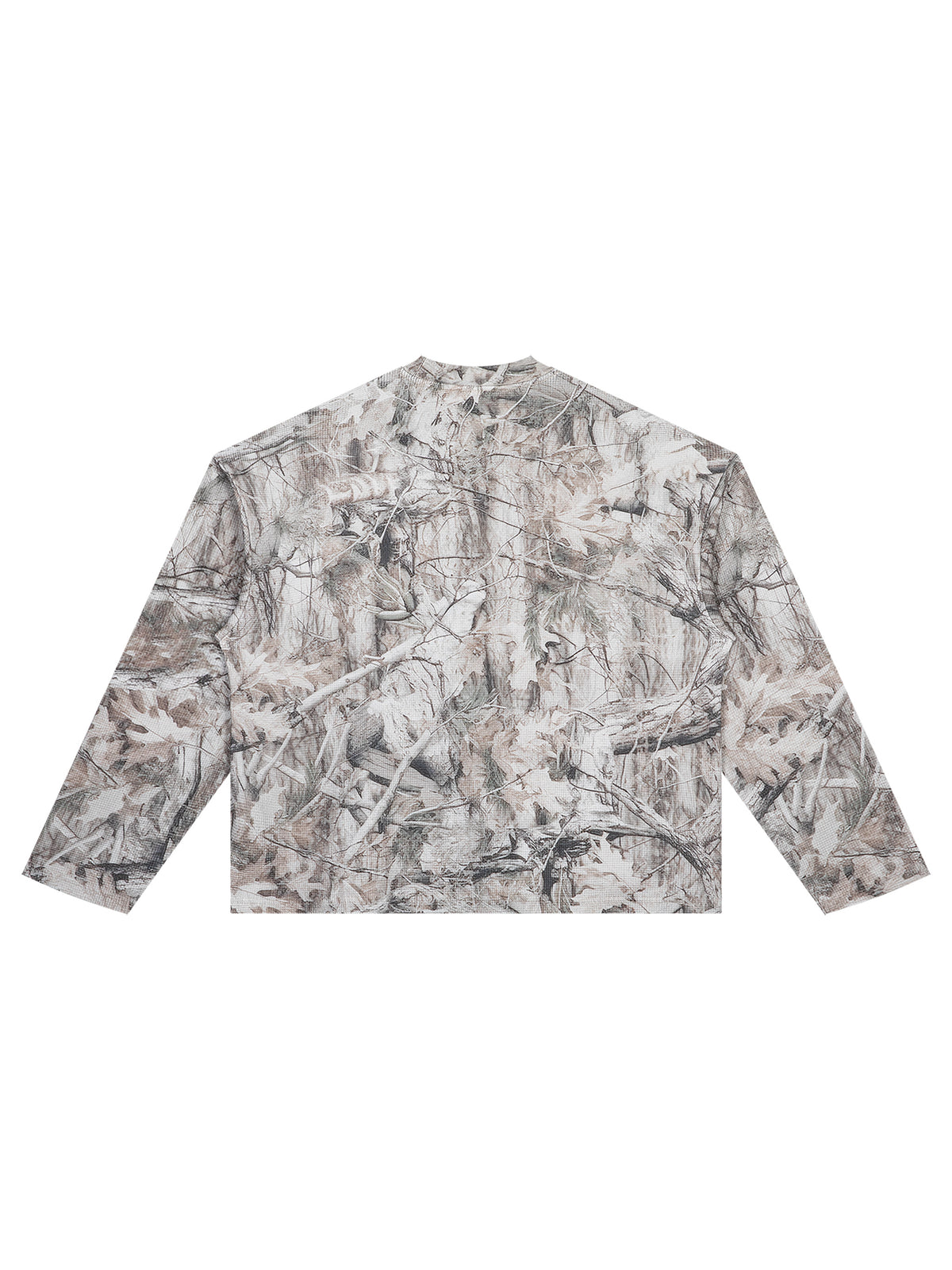 Unisex Tree Camo Waffle T-Shirt back product view