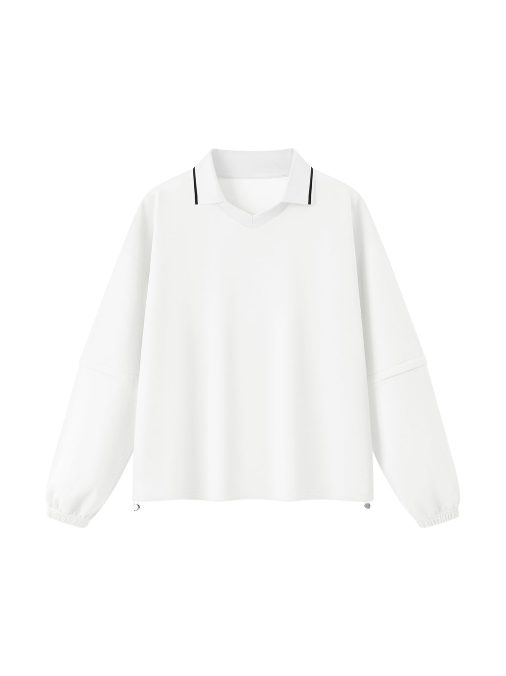 Unisex Boxy Collared Detachable Sweatshirt