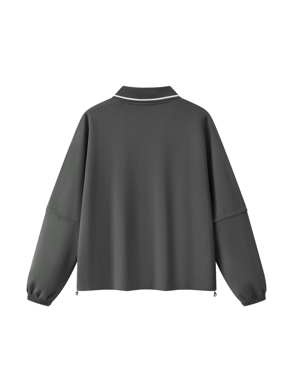 Unisex Boxy Collared Detachable Sweatshirt