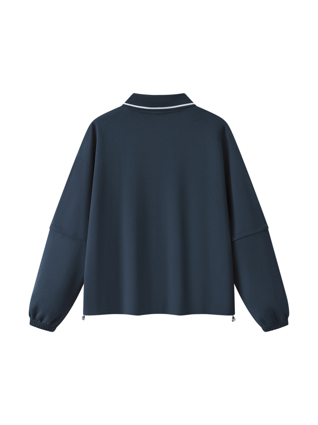 Unisex Boxy Collared Detachable Sweatshirt