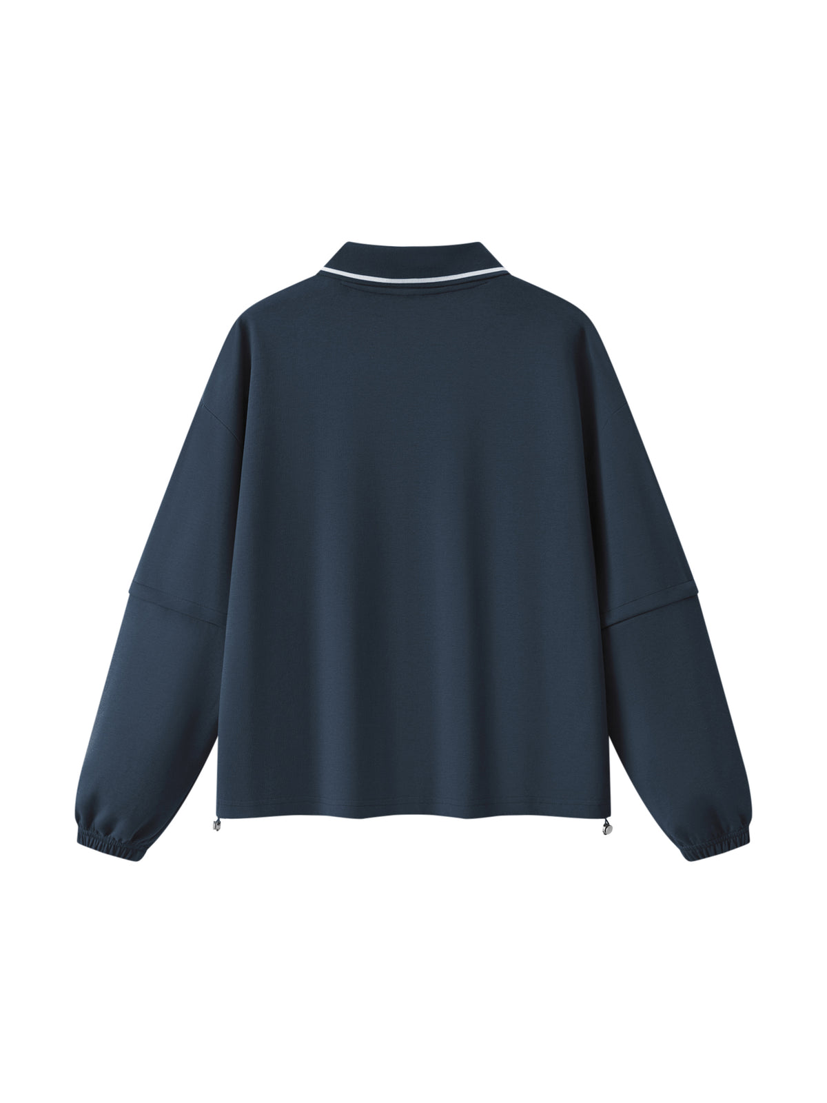 Unisex Boxy Collared Detachable Sweatshirt