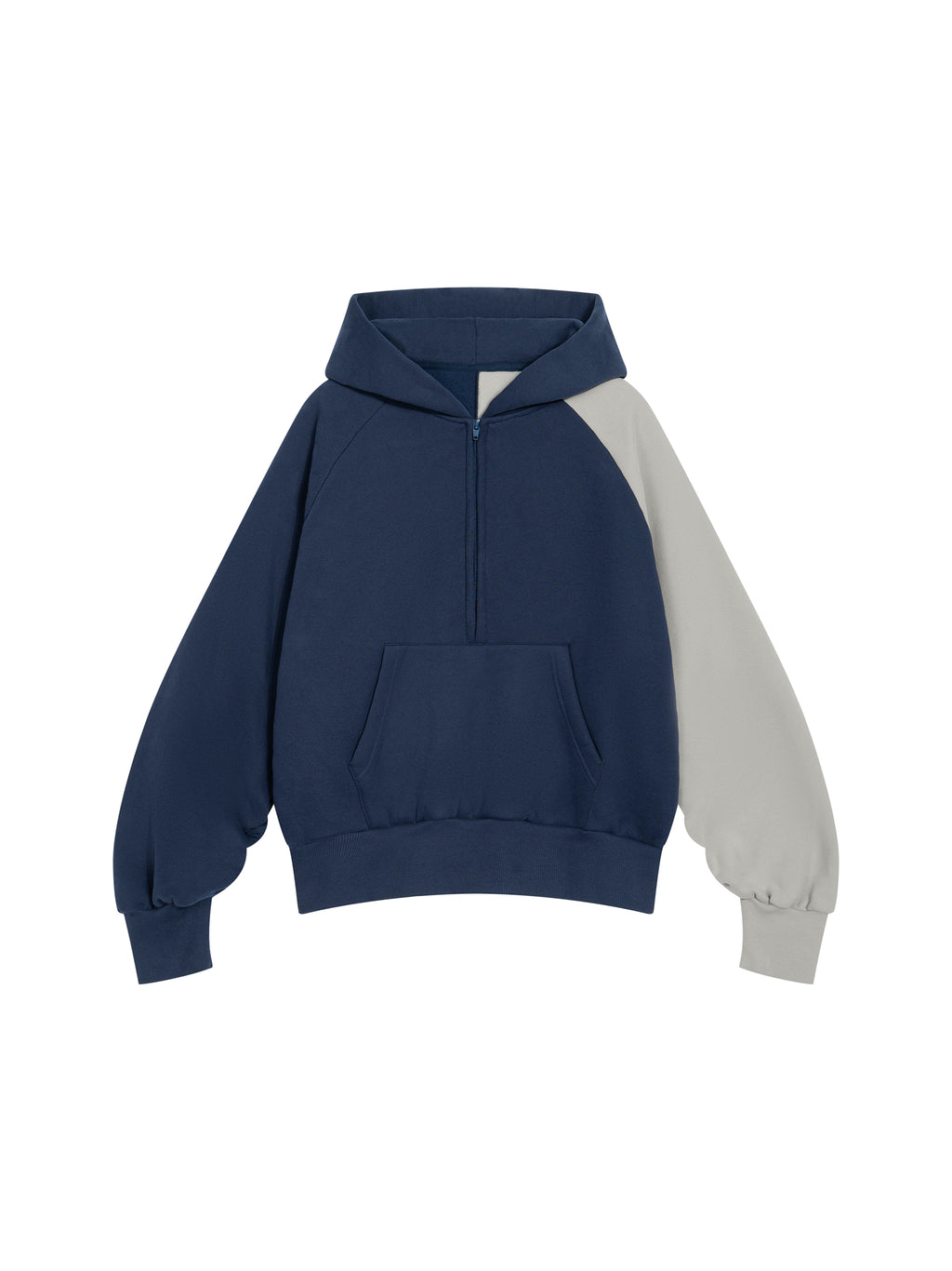 Unisex Color-Block Fleece Hoodie