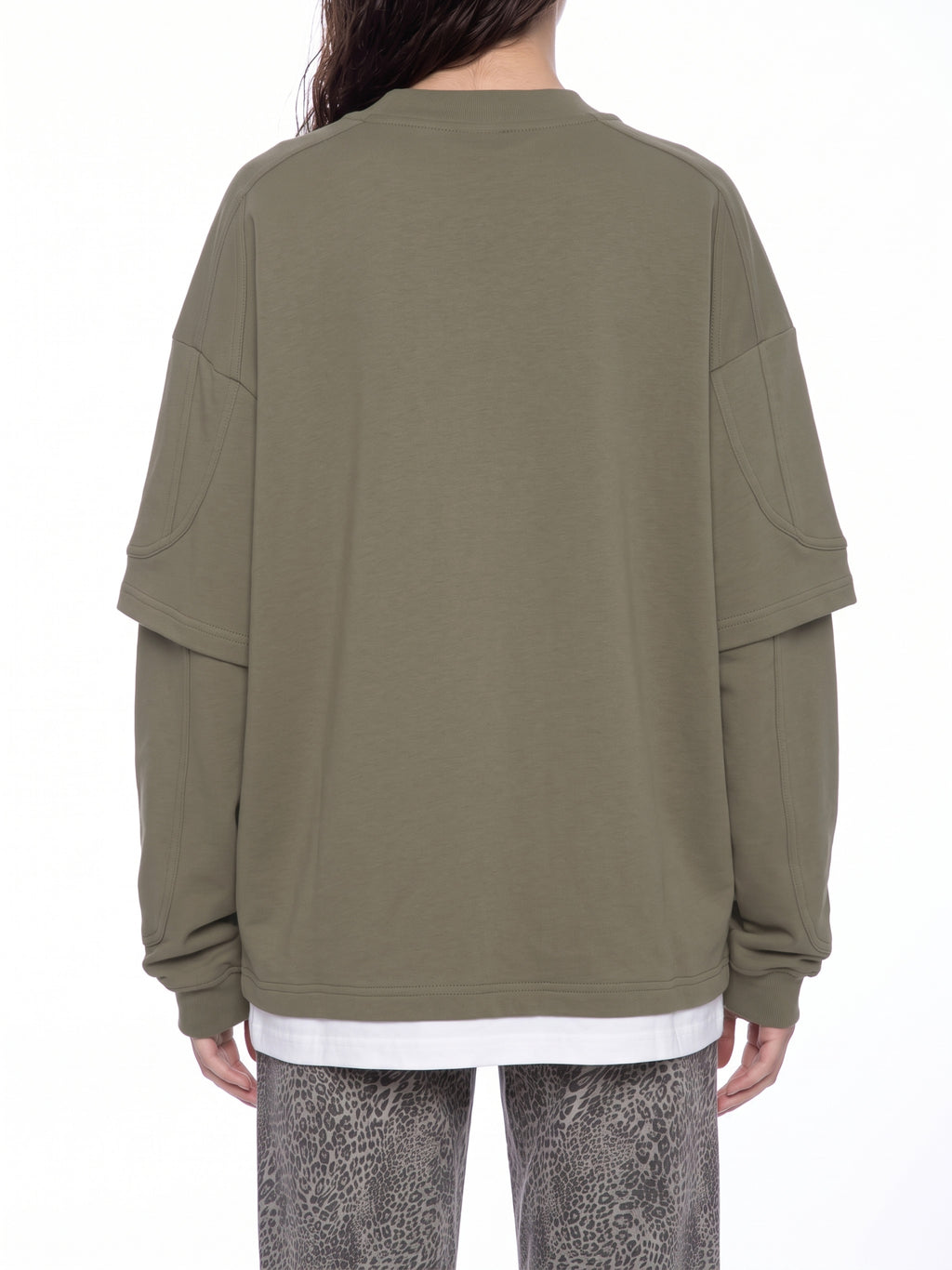 Unisex Paneled Layer Color Block T-Shirt
