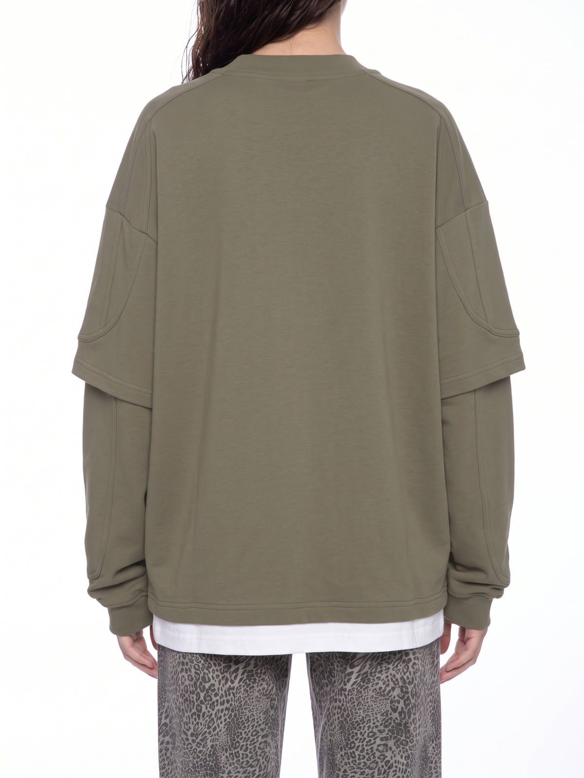 Unisex Paneled Layer Color Block T-Shirt