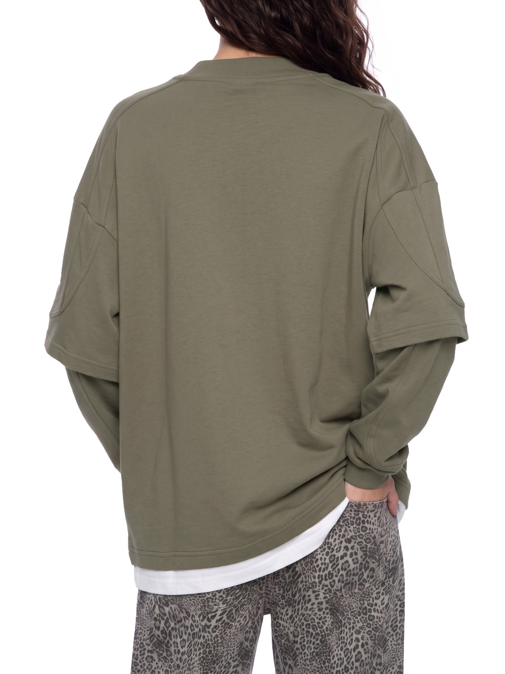 Unisex Paneled Layer Color Block T-Shirt