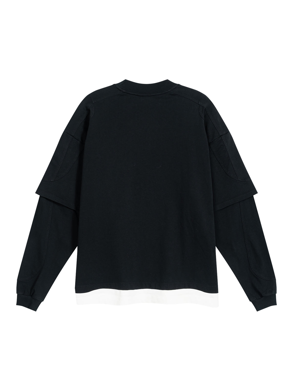 Unisex Paneled Layer Color Block T-Shirt