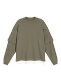 Unisex Paneled Layer Color Block T-Shirt