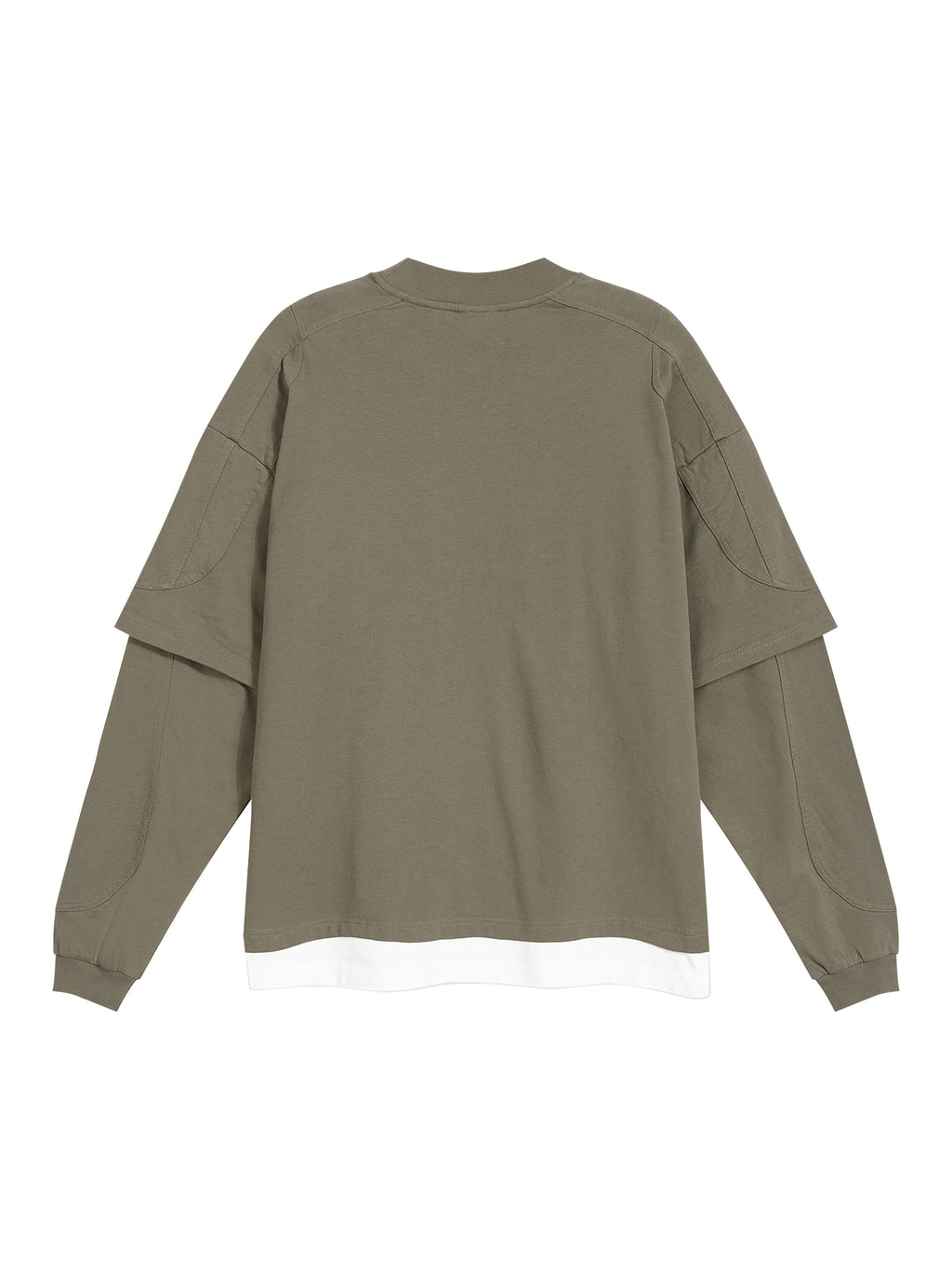 Unisex Paneled Layer Color Block T-Shirt