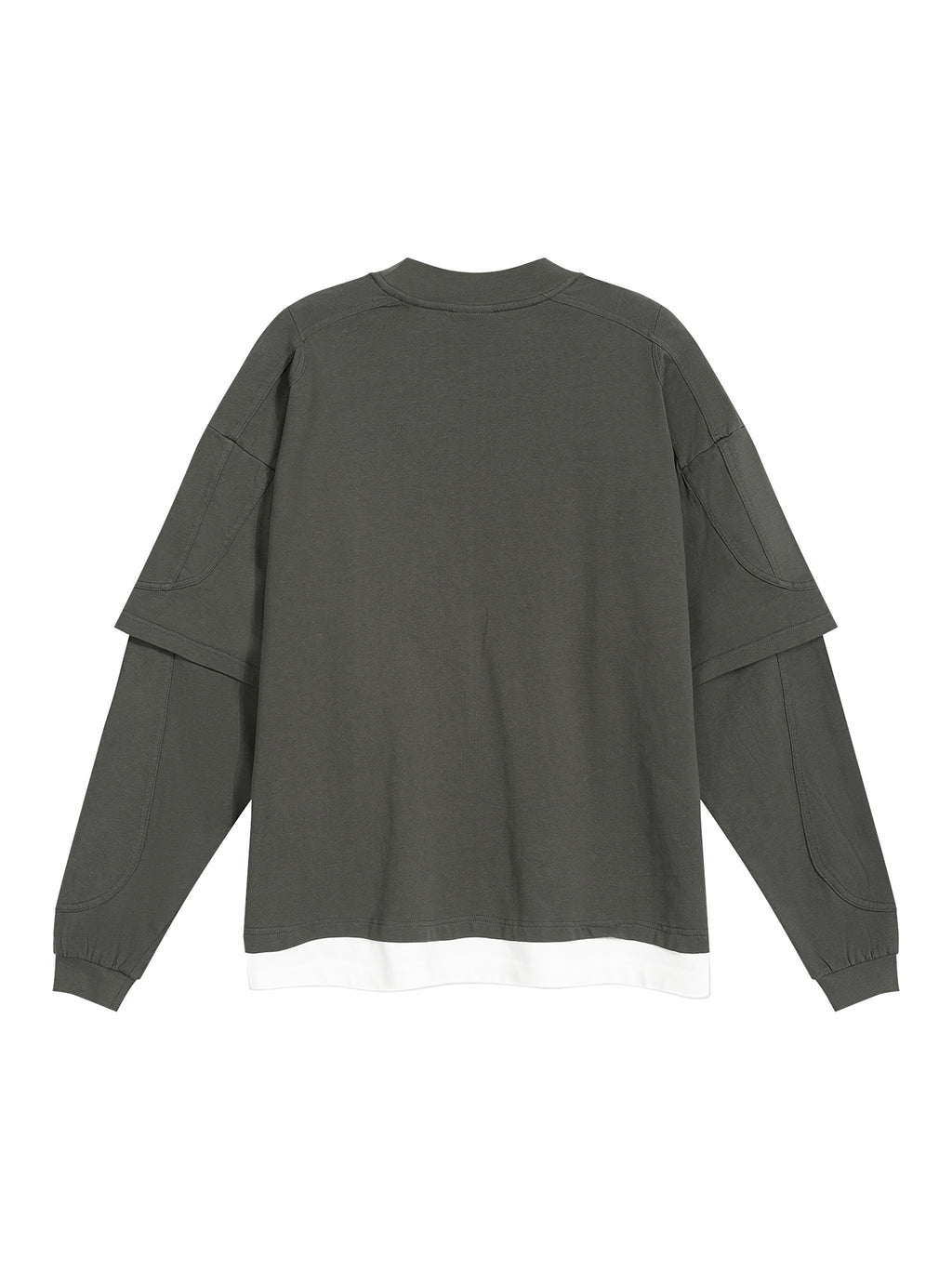 Unisex Paneled Layer Color Block T-Shirt