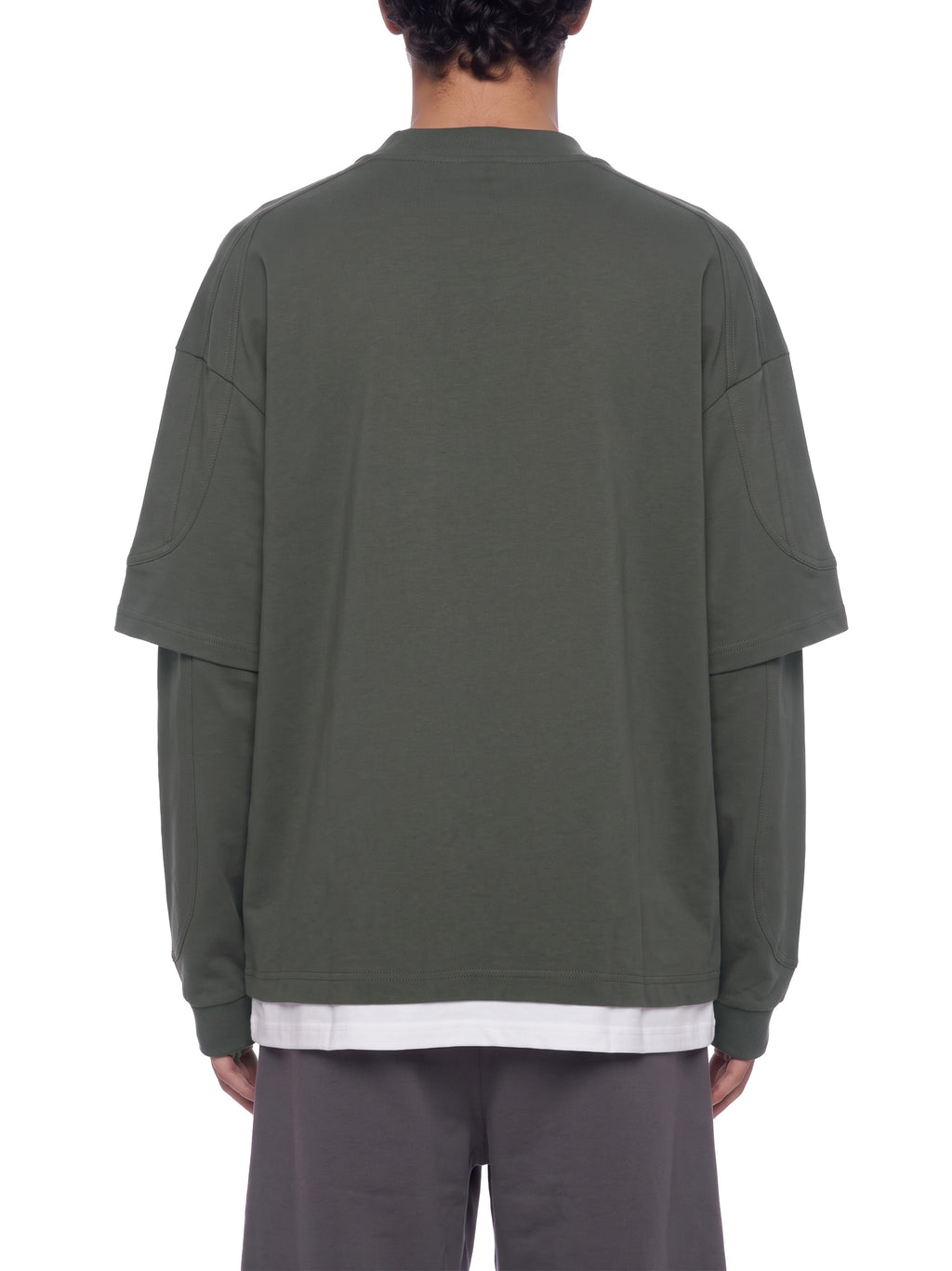 Unisex Paneled Layer Color Block T-Shirt