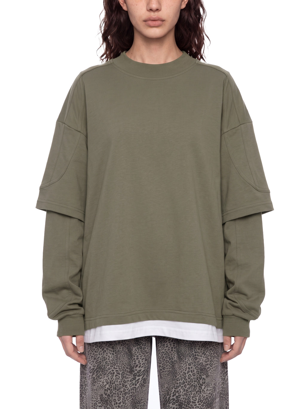 Unisex Paneled Layer Color Block T-Shirt
