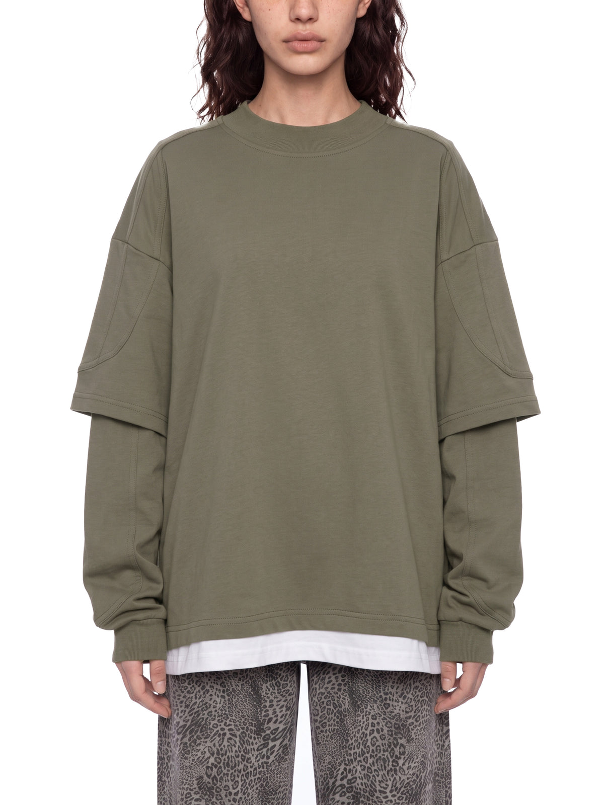 Unisex Paneled Layer Color Block T-Shirt