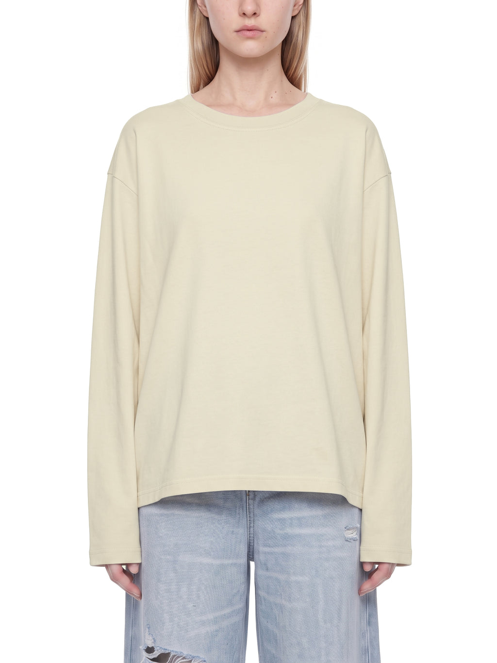 Unisex Vintage Wash Long Sleeve Boxy T-Shirt