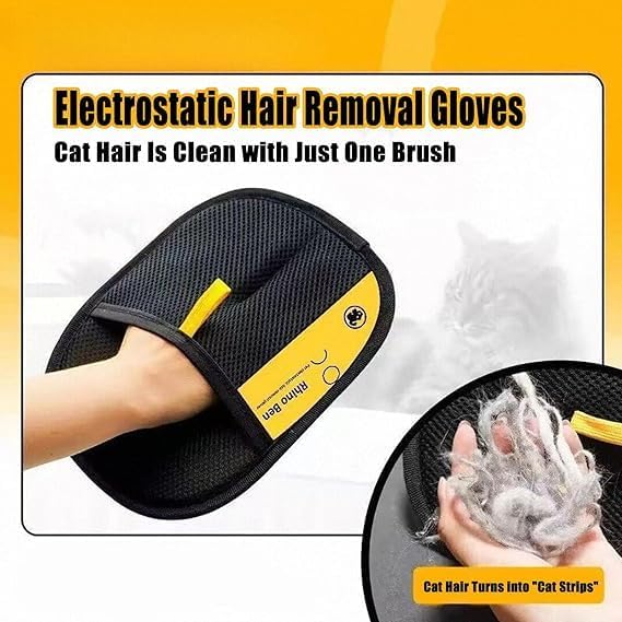 Electrostatic Gloves Pet Hair Removal Pet Hair Removal Glove Reusable Electrostatic Gloves Pet Hair Pet