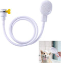 Portable Rubber Hose Spray 1.3 Meters Pet Shower Sprayer Hand Held Hose Hose Bath Tub Sink Spray Attachment for Washing Hair Pet Shower