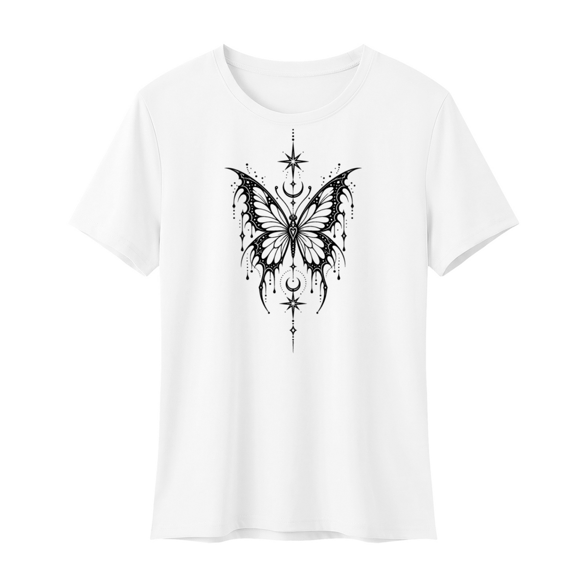 Celestial Butterfly Women's Regular Fit T-Shirt V2 - White front mockup