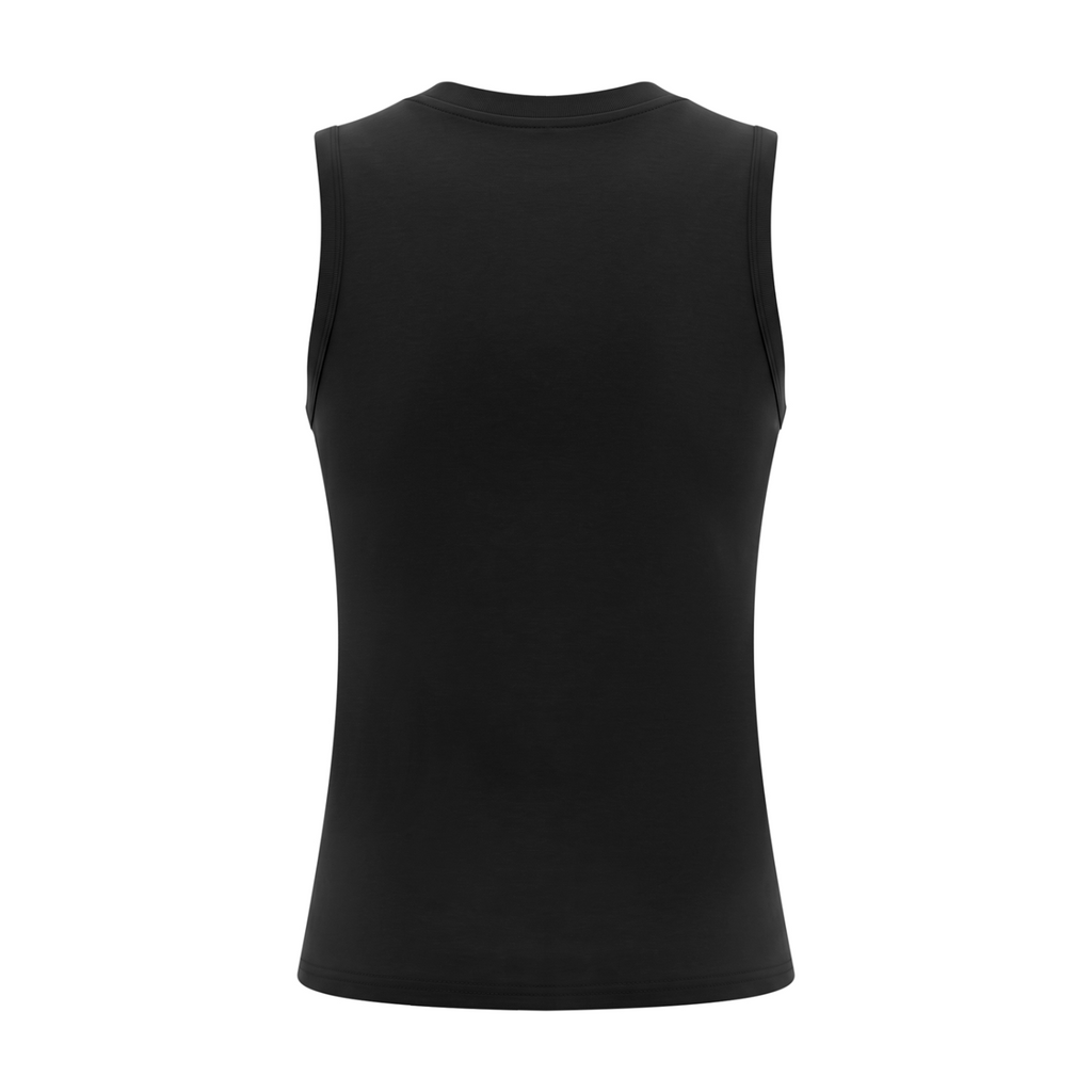 Celestial Butterfly Women’s Slim Tank Top V2 - Black back mockup
