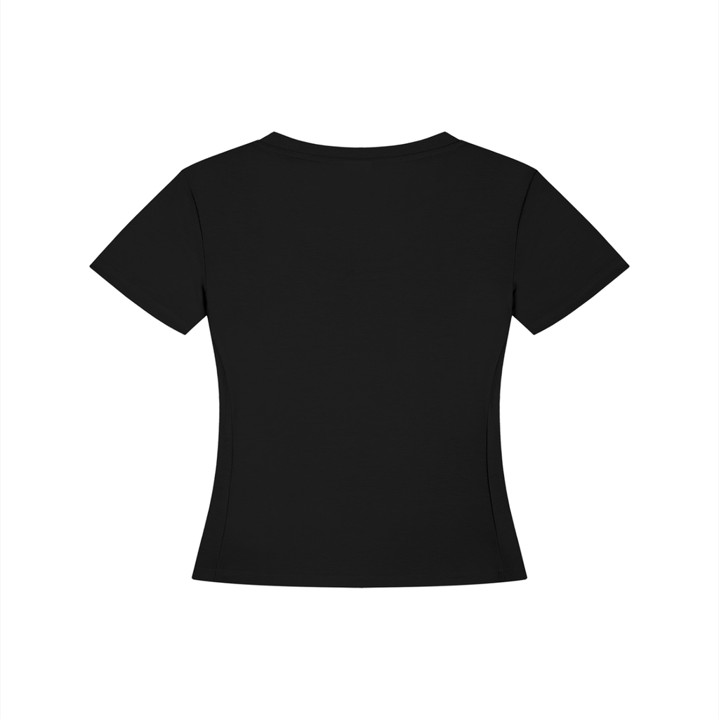 ADHD Macarena Women's Tencel Baby T-Shirt V2 - Black back