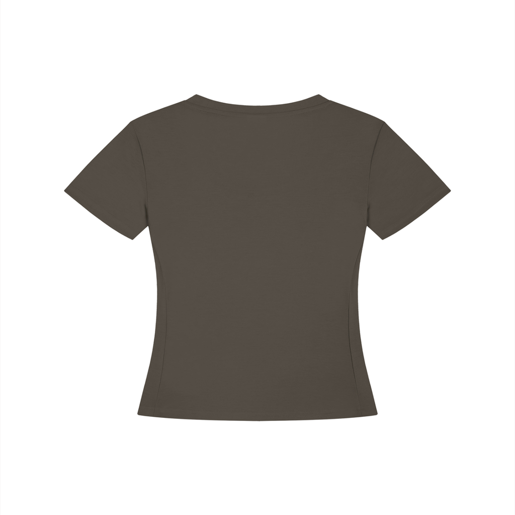 ADHD Macarena Women's Tencel Baby T-Shirt V2 - Gray Coffee back