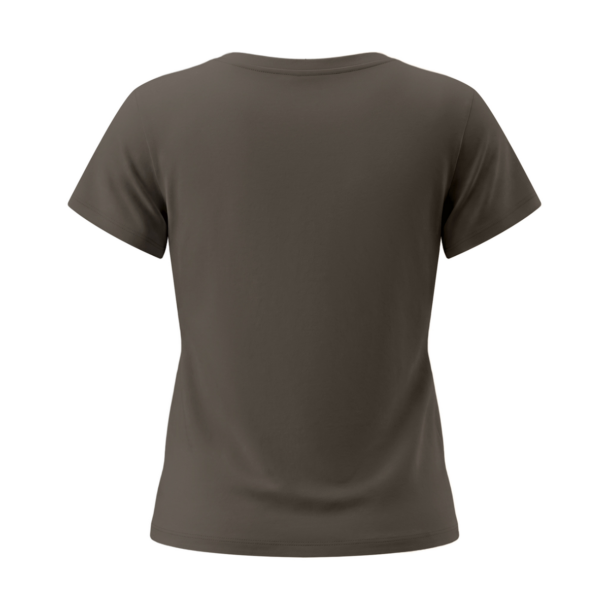 ADHD Macarena Women's Tencel Baby T-Shirt V2 - Gray Coffee back 3D mockup