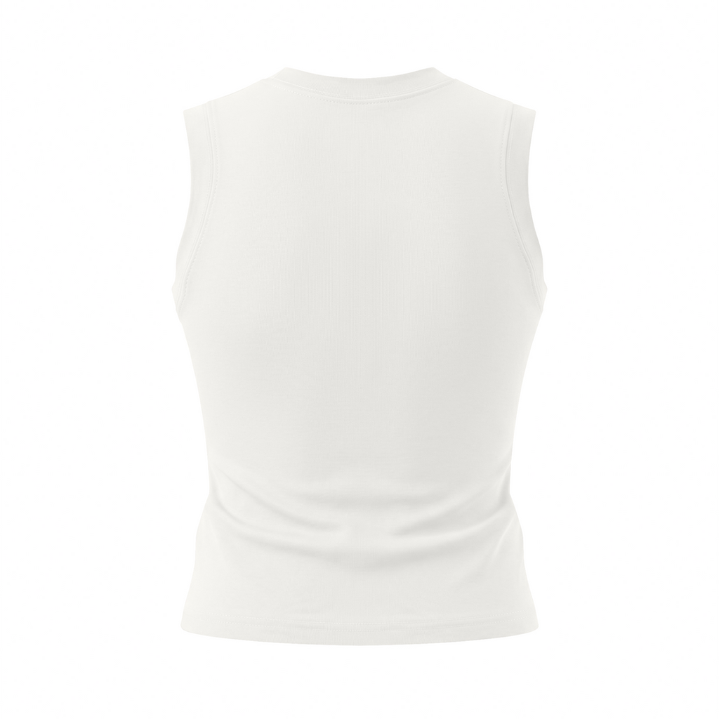 Celestial Butterfly Women’s Crewneck Tank Top V2 - White back mockup