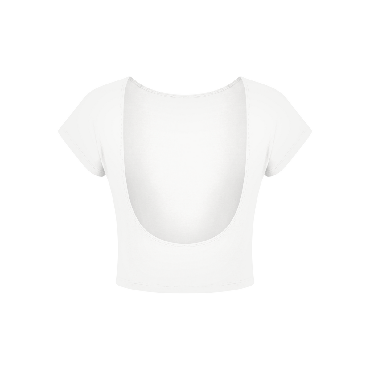 Guardian Angel Women's Open-Back T-Shirt - White back 3D mockup