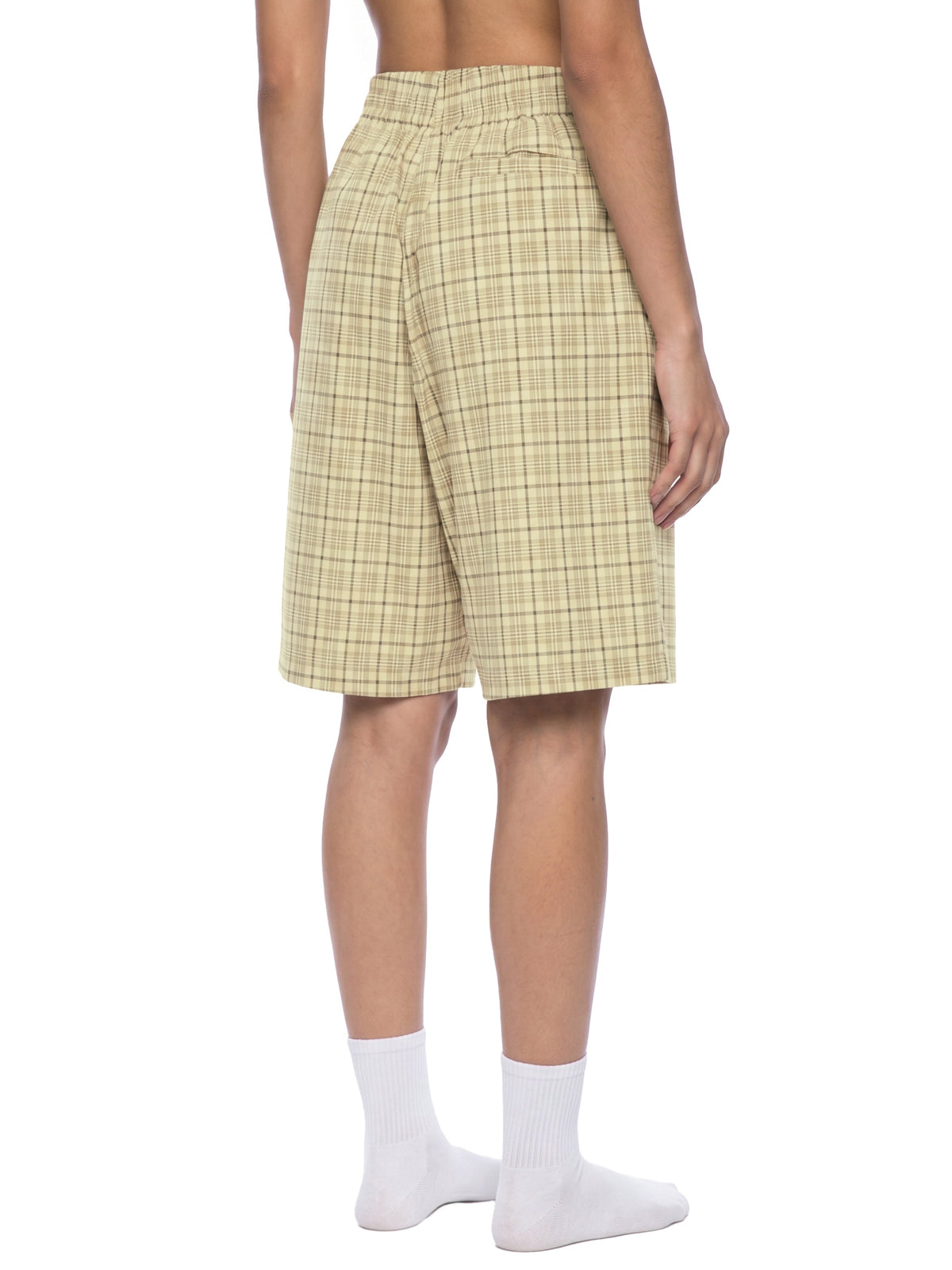 Unisex Plaid Wide-Leg Shorts