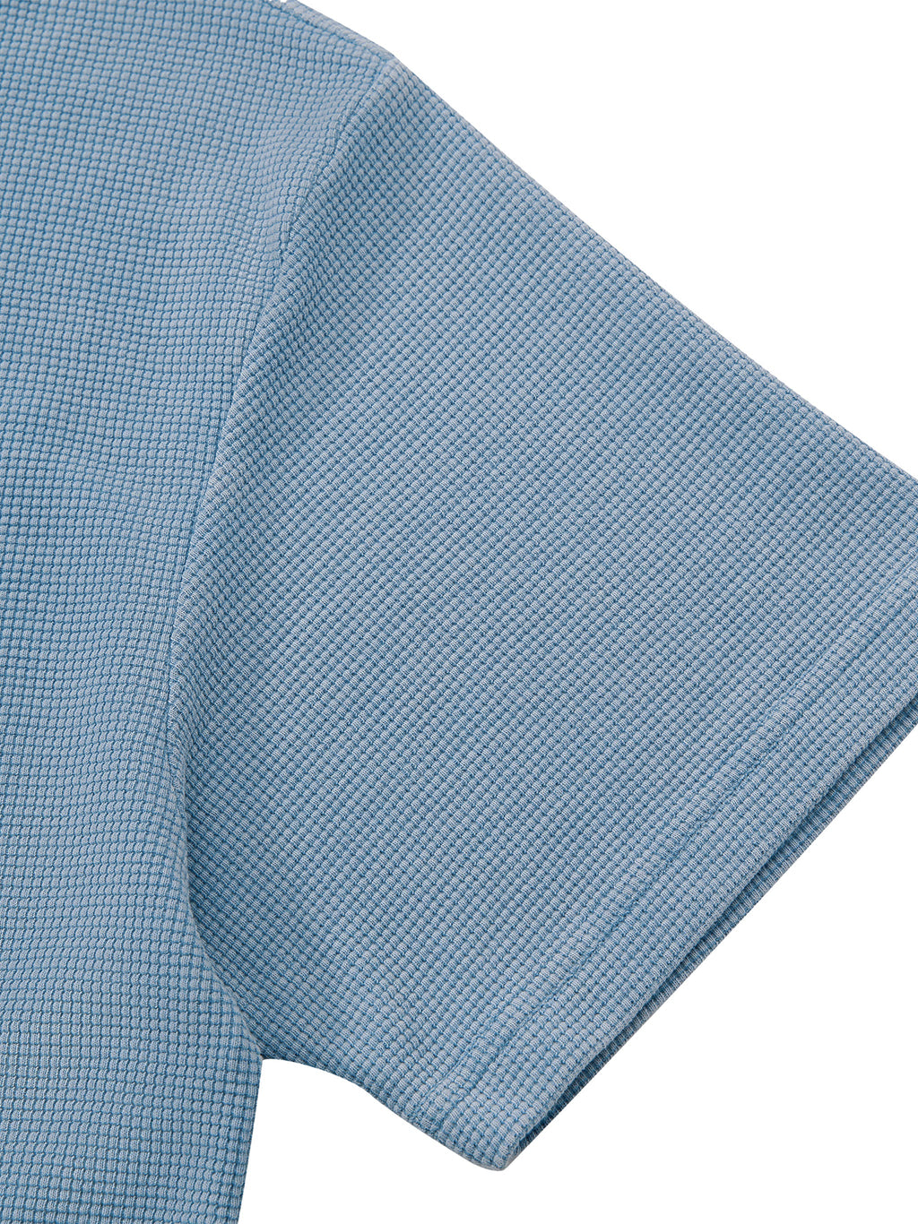 Unisex Vintage Wash Waffle Boxy Polo Shirt
