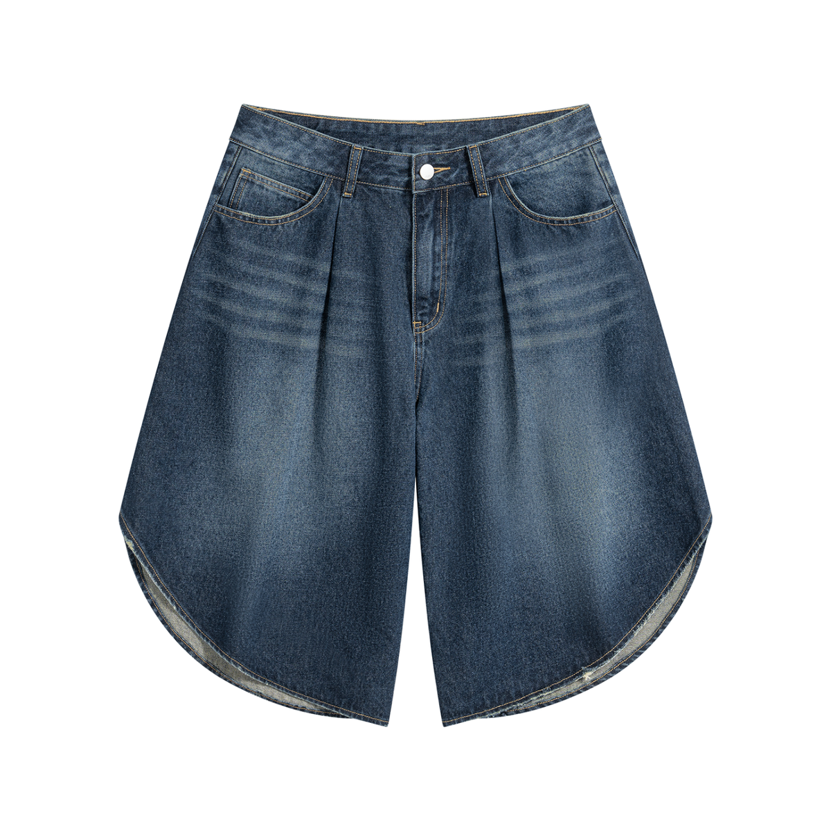 Men’s Wide-Leg Denim Shorts