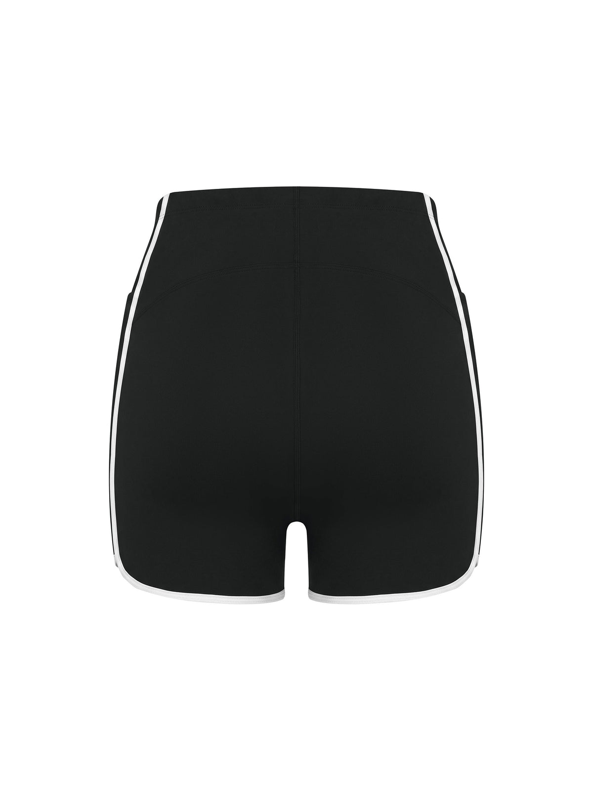 Women's High Rise Color Block Yoga Shorts