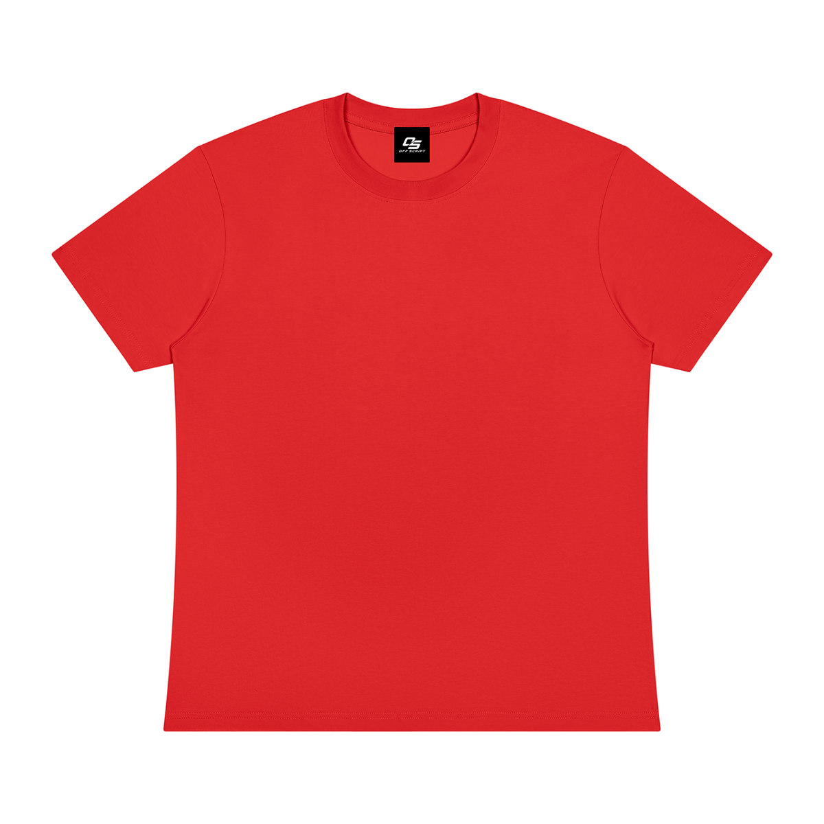 Off Script Sorona Crewneck T-Shirt - Red front view