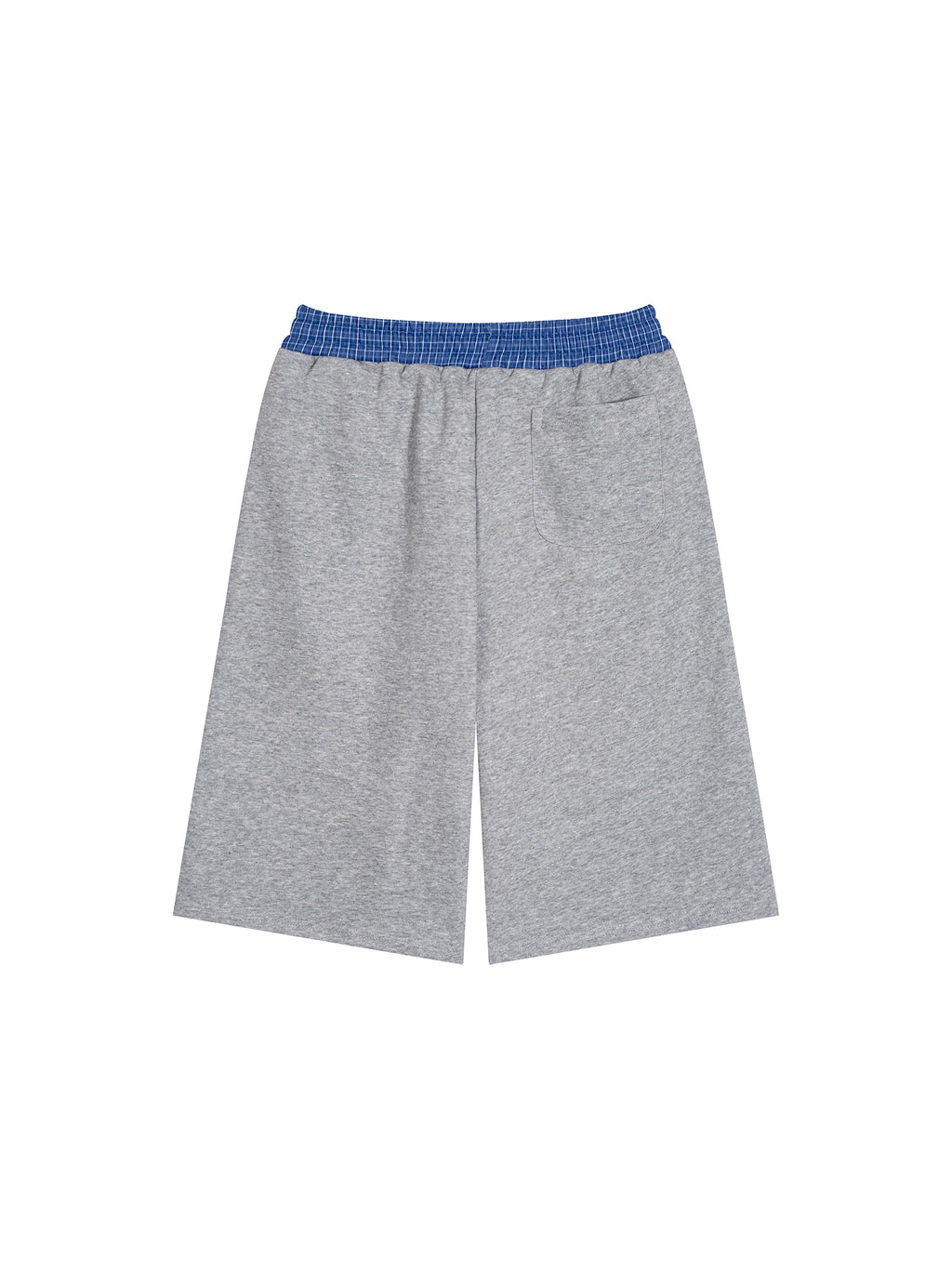 Unisex Plaid Waistband Shorts
