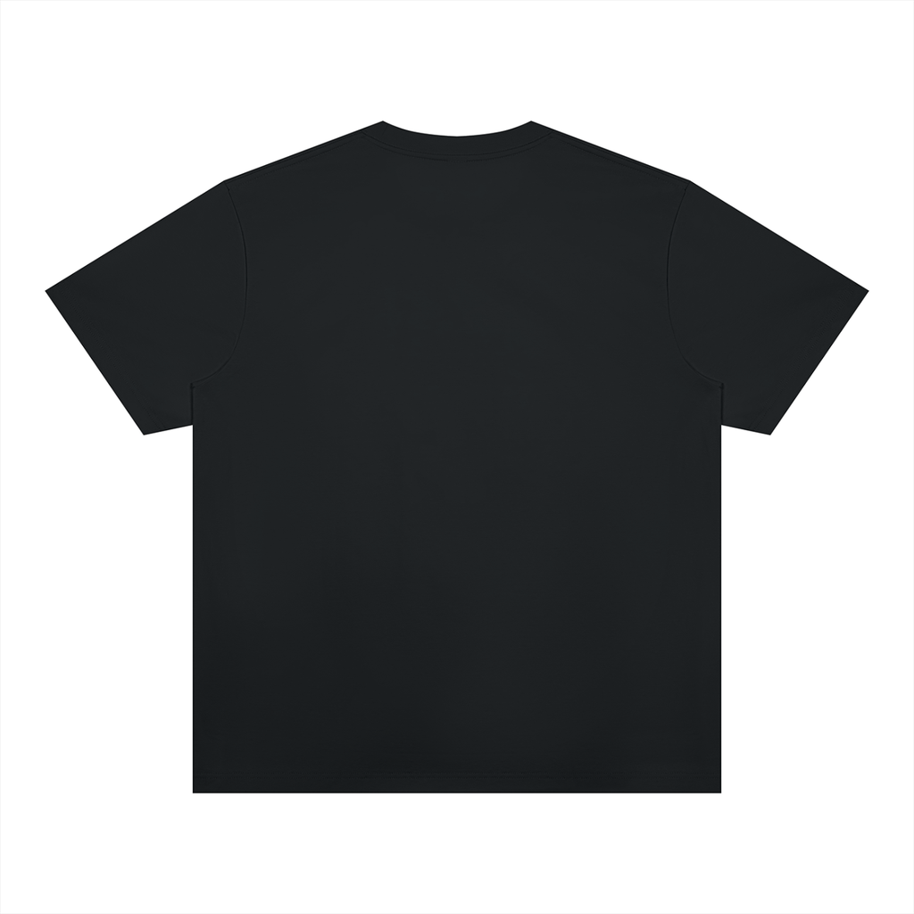 Black Unisex Heavyweight Sorona T-Shirt back product view