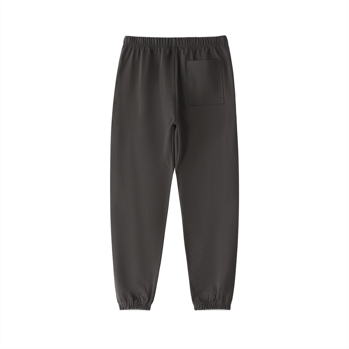 Unisex Essential Heavyweight Cotton Sweatpants – Dark Grey back view