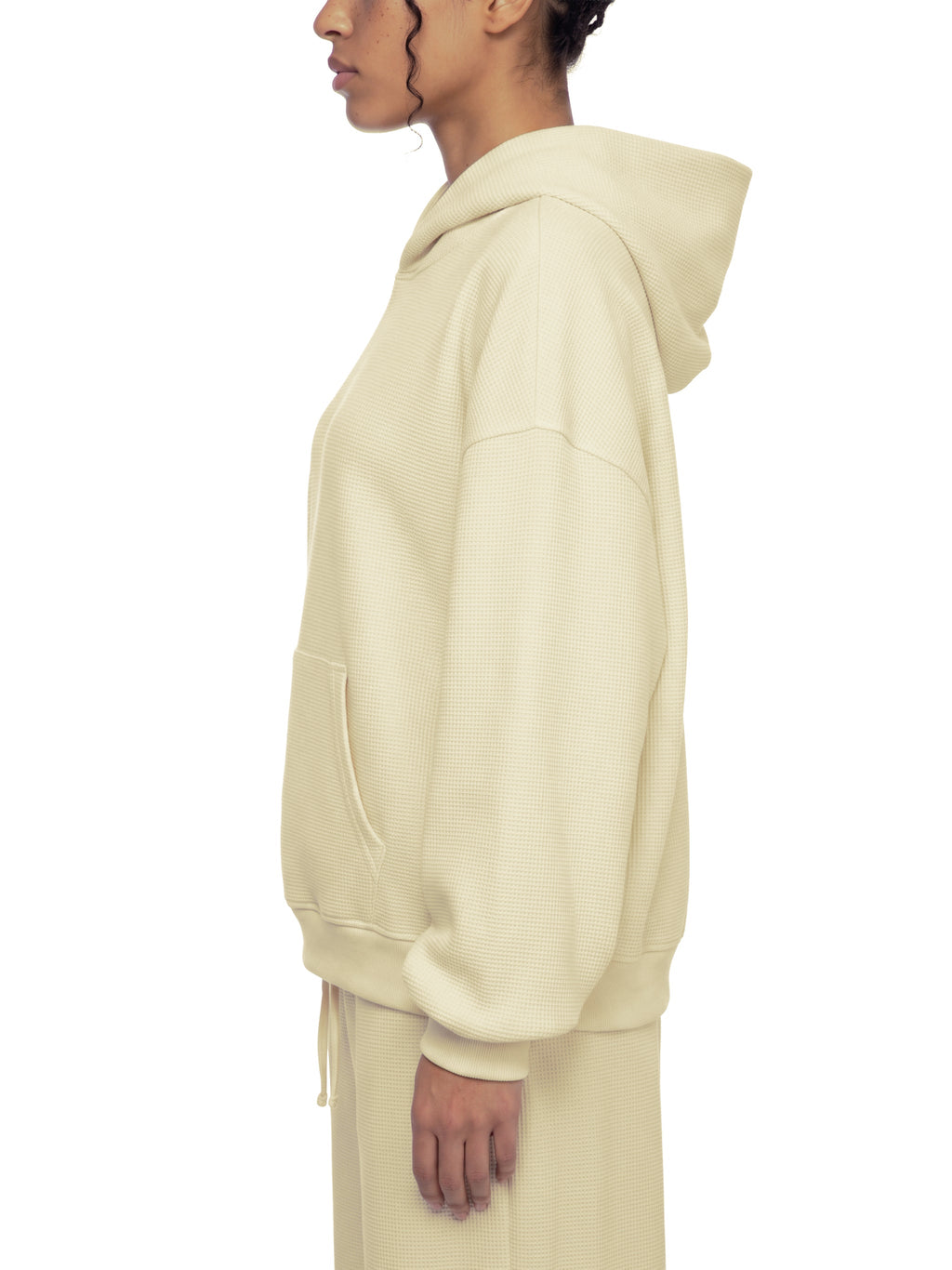 Unisex Waffle Boxy Hoodie