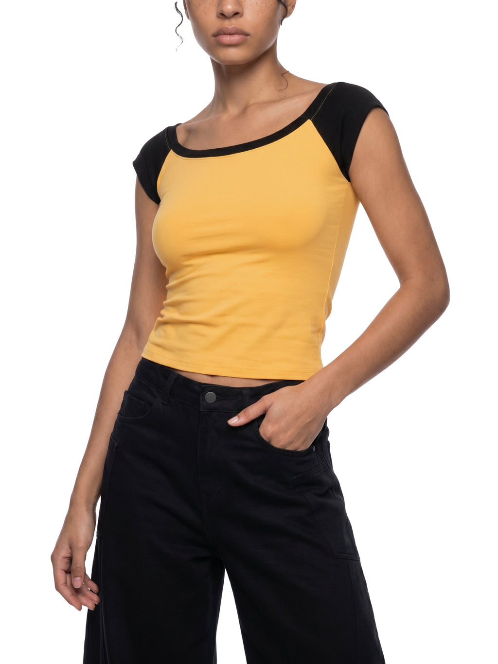 Women's Color Block Raglan Baby T-Shirt